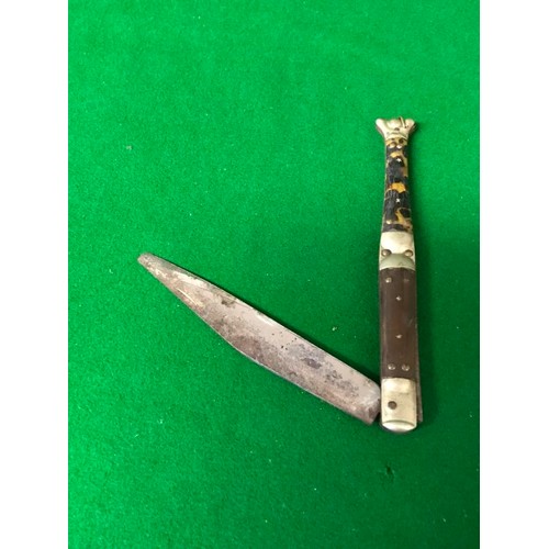 282 - LOVLEY 19TH C FOLDING KNIFE A/F