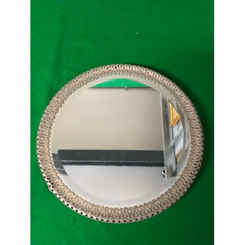 355 - VINTAGE MIRROR STAND - 27CMS DIAM