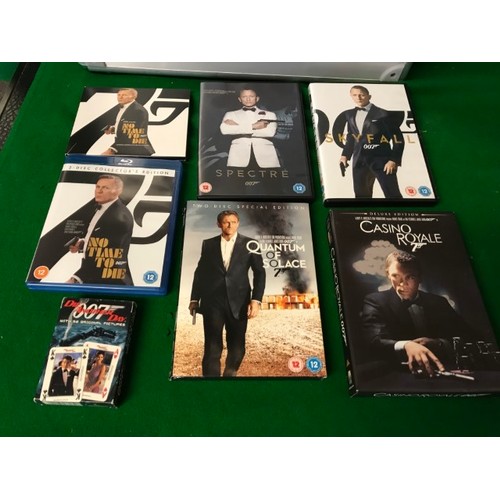 442 - CASED JAMES BOND DVD SET PLUS OTHERS