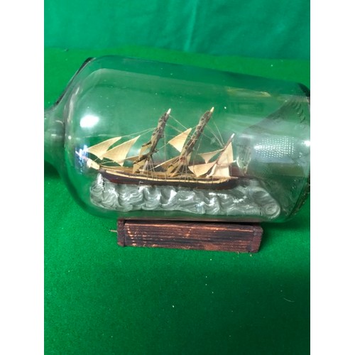 503 - VINTAGE SHIP IN A BOTTLE - 30CMS