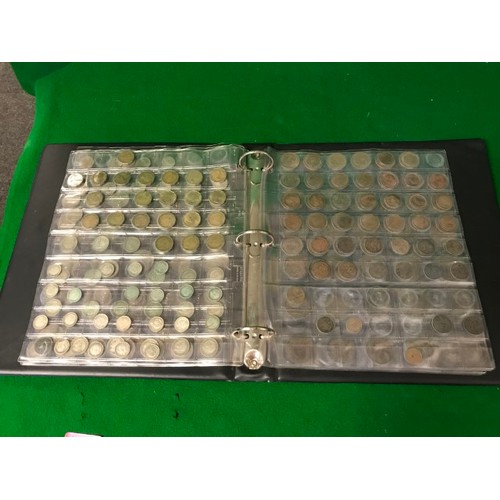 515 - LARGE ALBUM OF UK - MAINLY PRE-DECIMAL COINS - INC SOME SILVER