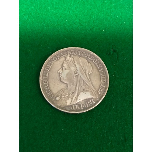 534 - QUEEN VICTORIA 1893 SILVER CROWN