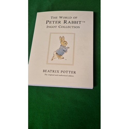 118 - FULL SET OF 12 X WORLD OF PETER RABBIT INGOT COLLECTION BY MINT EDITIONS