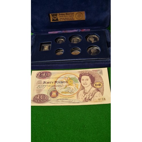 128 - CASED SET OF 1977 PROOF COINS BY POBJOY MINT