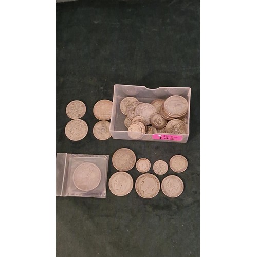 145 - QTY OF SILVER BRITISH COINS