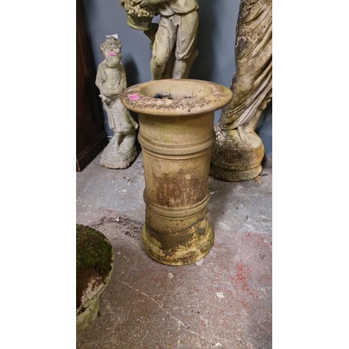 35 - EARLY CHIMNEY POT - 60CMS H - USED CONDITION - COLLECTION ONLY OR ARRANGE OWN COURIER