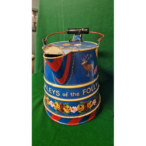 52 - BEAUTIFULL BARGE WARE CAN - DUNKLEYS OF THE FOLLY - HEIGHT 48CMS