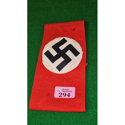 294 - WW11 NAZI OFFICERS ARM BAND