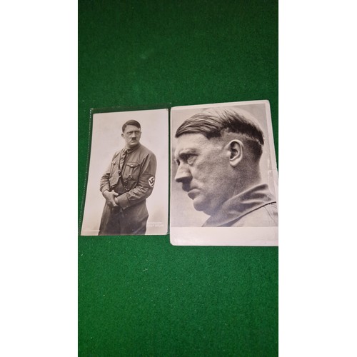 297 - 2 X ORIGINAL 1930s / 1940s ADOLF HITLER POSTCARDS