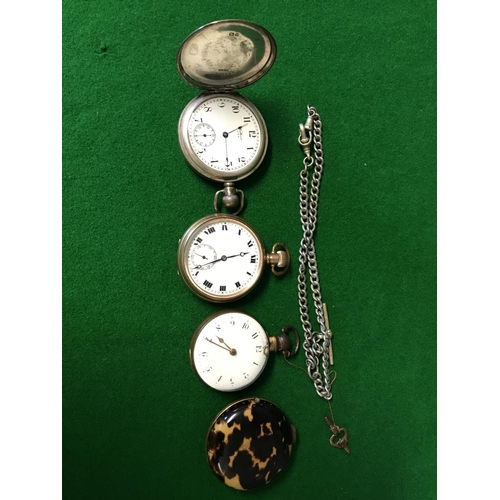 SILVER CASED WALTHAM USA POCKET WATCH - POCKET WATCH WITH ENAMEL FACE ...