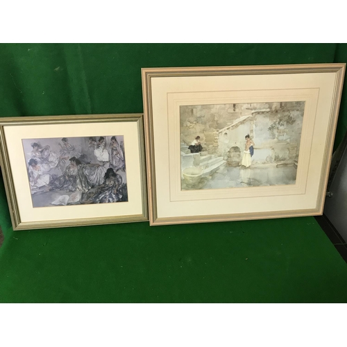 475 - 6 X FRAMED & GLAZED RUSSEL FLINT PRINTS