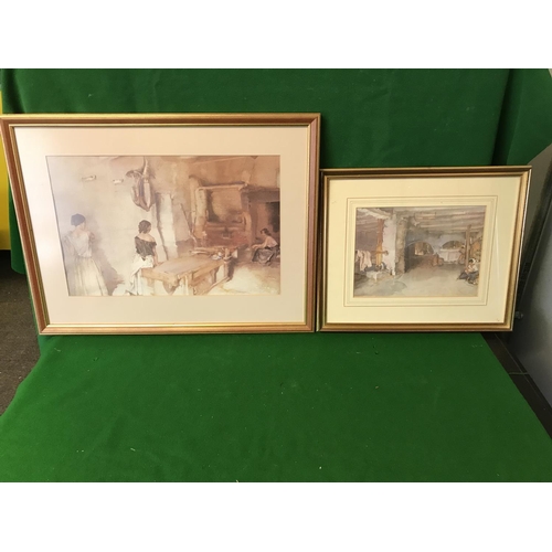 475 - 6 X FRAMED & GLAZED RUSSEL FLINT PRINTS