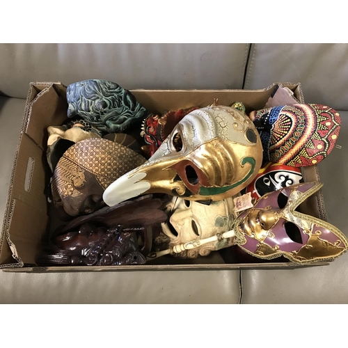 632 - BOX OF MIXED MASKS