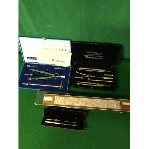 678 - 4 X CASED TECHNICAL DRAWING INSTRUMENTS