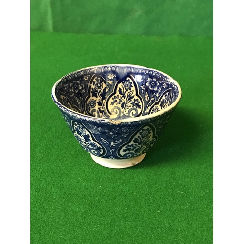 697 - EARLY BOWL POSSIBLY PERSIAN  - SOME DAMAGE DUE TO AGE - 6CMS H X 10CMS DIAM