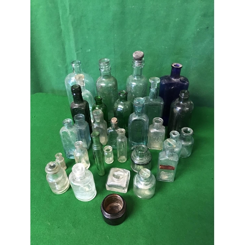 707 - SMALL BOX OF VARIOUS VINTAGE BOTTLES