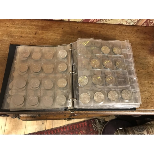 868 - VERY LARGE ALBUM OF COINS = APPROX 500+