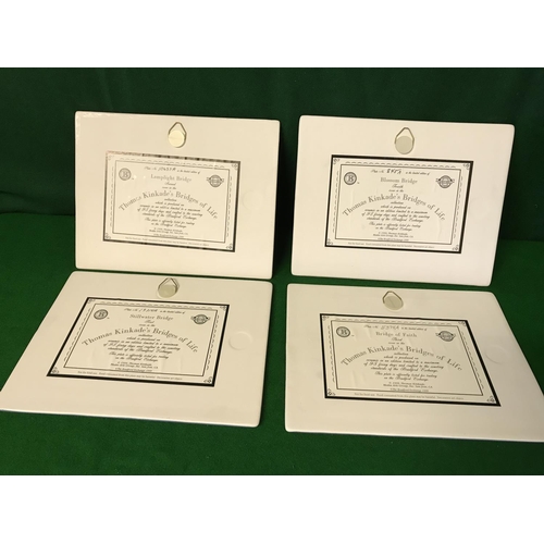 SET OF 4 LIMITED EDITION BRADEX COLLECTORS PLATES FROM 