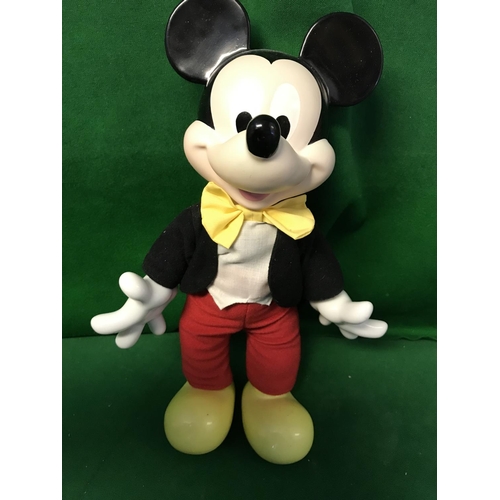 76 - MICKEY PLUSH TOY WITH PORCELAIN HANDS