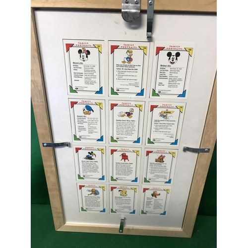 80 - FRAMED & GLAZED 12 X FAMILY PORTRAIT CARDS