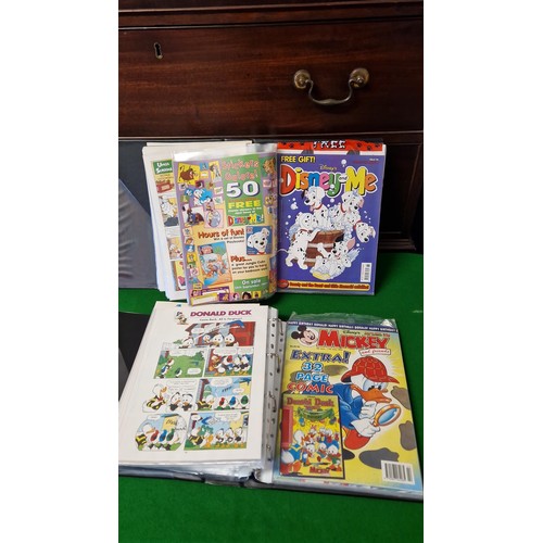 301 - 2 X LARGE ALBUMS OF 62 TOTAL VARIOUS DISNEY COMICS INC MICKEY & FRIENDS NO 1 1992 - NO 52 1995 - 10 ... 