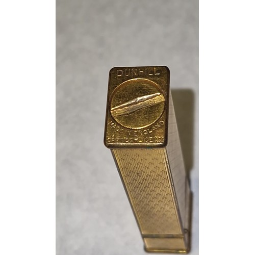 132 - COLLECTABLE GOLD TONE DUNHILL CIGARETTE LIGHTER