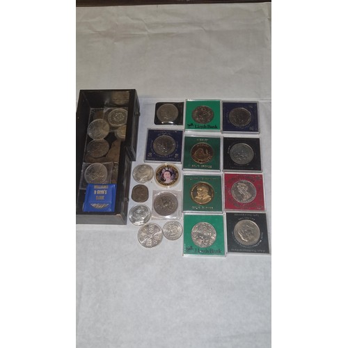 332 - QTY OF VARIOUS COINS INC CROWNS