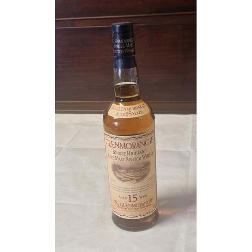 337 - COLLECTORS BOTTLE OF GLEN MORANGIE SINGLE HIGHLAND RARE MALT SCOTH WHISKY AGED 15 YEARS