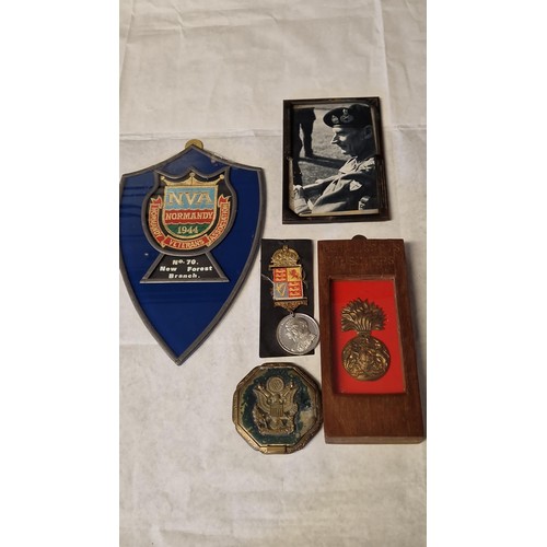 343 - COLLECTION OF 5 X MILITARY RELATED ITEMS