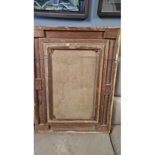 005 - VERY LARGE FRAMED ORIGINAL OIL ON CANVAS - SOME DAMAGE TO FRAME - SIGNED TURNER ( BELIEVED TO BE THE... 