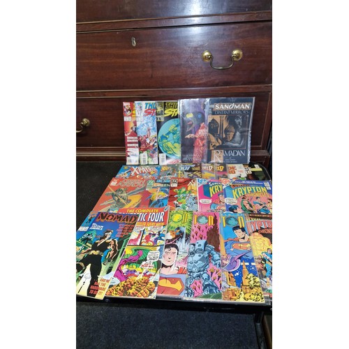 28 - QTY OF VINTAGE MAINLY AMERICAN COMICS - INC GREEN ARROW, THUNDER STRIKE & SUPERMAN ETC