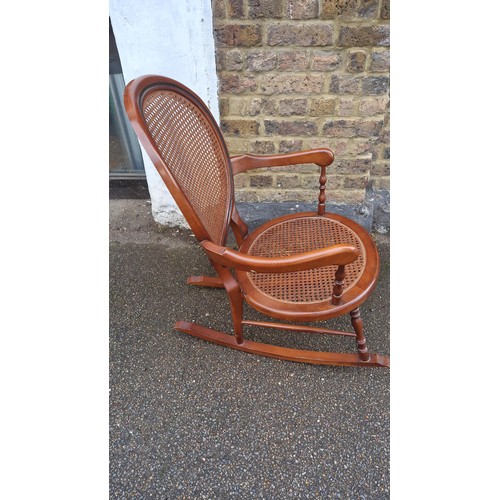 31 - NICE BERGERE ROCKING CHAIR - COLLECTION ONLY OR ARRANGE OWN COURIER