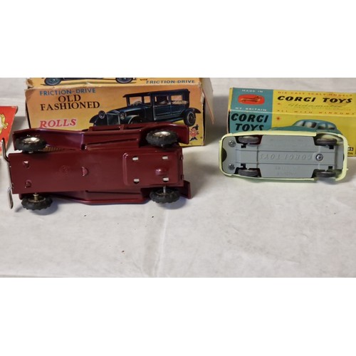 244 - 6 X VINTAGE BOXED MATCHBOX/CORGI/ TRIANG DIECAST VEHICLES AS FOLLOWS :
BOXED CORGI JAGUAR - BOXED DI... 