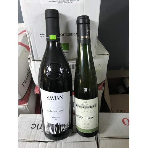 43 - 6 X BOTTLES OF COLLECTORS SAVIAN CABERNET & 10 X BOTTLES OF RIBE AUVILLE 2008 PINOT BLANC 375CLS - C... 