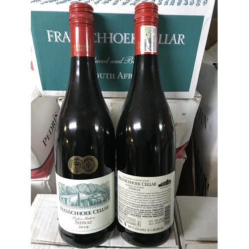 44 - 12 X BOTTLES OF COLLECTORS FRANSCHHOUK CELLAR SHIRAZ 2019 WINE - COLLECTION ONLY OR ARRANGE OWN COUR... 