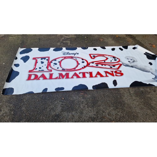 845 - VERY LARGE 1002 DALMATIONS CINEMAS POSTER -300CMS X 120CMS