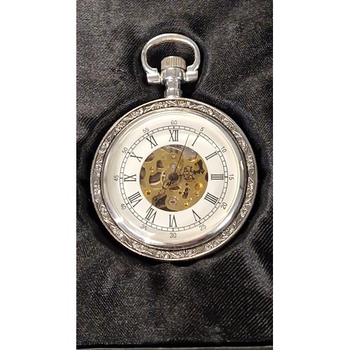 168 - LOVELY BOXED HERITAGE COLLECTION POCKET WATCH - CLOCKS AND WATCHES ARE NOT TESTED