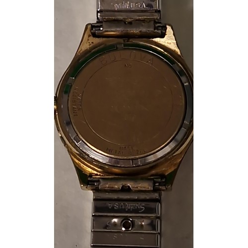 190 - LOVELY VINTAGE BULOVA ACCUTRON QUARTZ DUAL-DAY WATCH - CLOCKS AND WATCHES ARE NOT TESTED