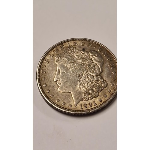 206 - 1921 USA EAGLE SILVER DOLLAR