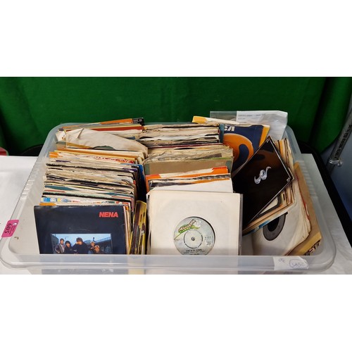 18 - LARGE QTY OF 45s INC ABBA, DIRE STRAITS, GERRY RAFFERTY, PHIL COLLINS ETC ETC ETC