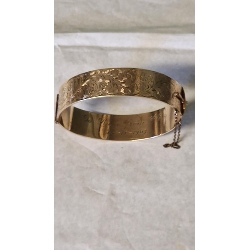 223 - LOVELY 9CT BRONZE CORE BRACELET