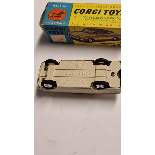 434 - BOXED VINTAGE CORGI NO 234 FORD CONSULE CLASSIC 315 - VERY GOOD CONDITION - DIECAST CAR