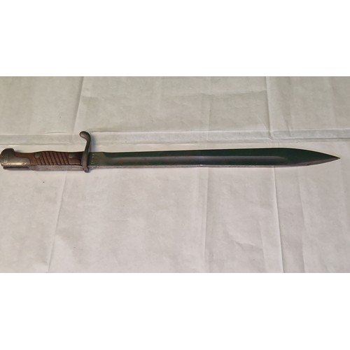 695 - ORIGINAL WW1 GERMAN BUTCHERS BLADE BAYONETE - STAMPED WITH THE MARK OF THE PRUSSIAN ARMY