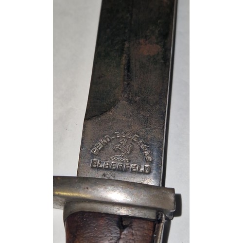 695 - ORIGINAL WW1 GERMAN BUTCHERS BLADE BAYONETE - STAMPED WITH THE MARK OF THE PRUSSIAN ARMY