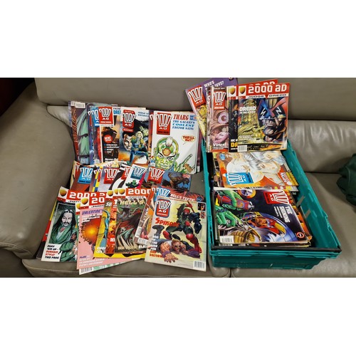 50 - QTY OF APPROX 100 + 200AD COMICS