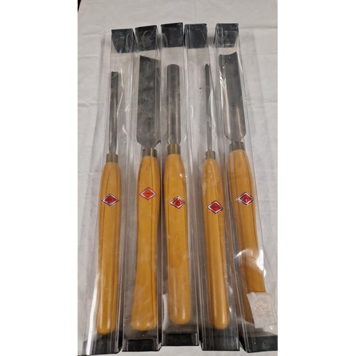 60 - 5 X NEW CASED DIAMIC WOODWORKING TOOLS