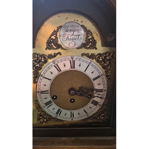 241C - TEMPUS FUGITE GRANDMOTHER CLOCK WITH CARVED WOOD CASE - STANDS 165CMS H - CLOCKS AND WATCHES ARE NOT... 