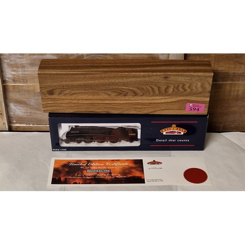 594 - BOXED BACHMANN BRANCH LINE LIMITED EDITION WITH CERTIFICATE 150/350 31/962 A4 LOCOMOTIVE 2510 QUICK ... 