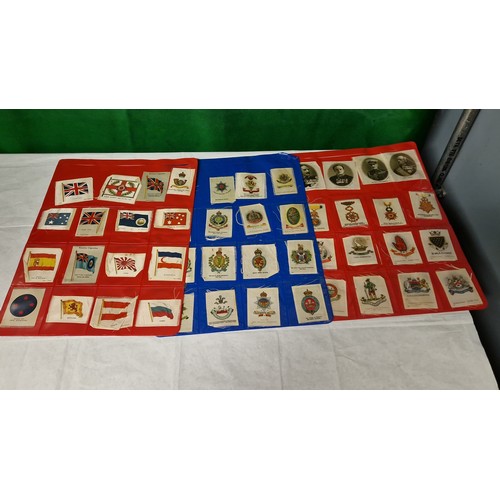 32 - VERY LARGE QTY OF APPROX 200 + VINTAGE SILKS SHOWING FLAGS, FAMOUS PEOPLE, FAMOUS ART ETC ETC ETC