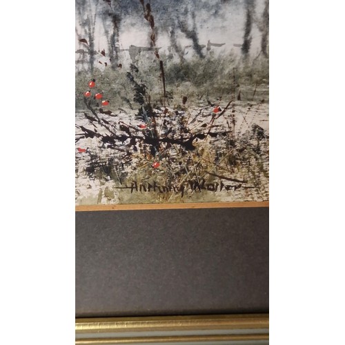 9 - FRAMED & GLAZED WATERCOLOUR - SIGNED ANTHONY WALTER 